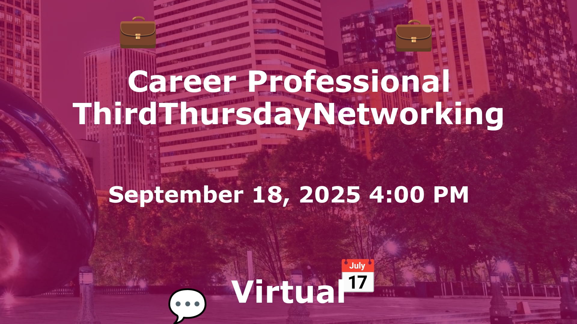 Career Professional ThirdThursdayNetworking  event image